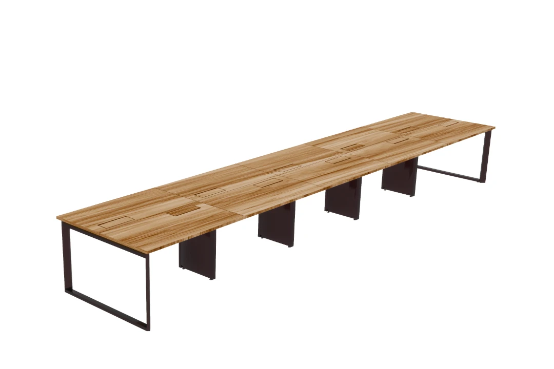Mesa plataforma de trabalho frontal 10 lugares Pé Level